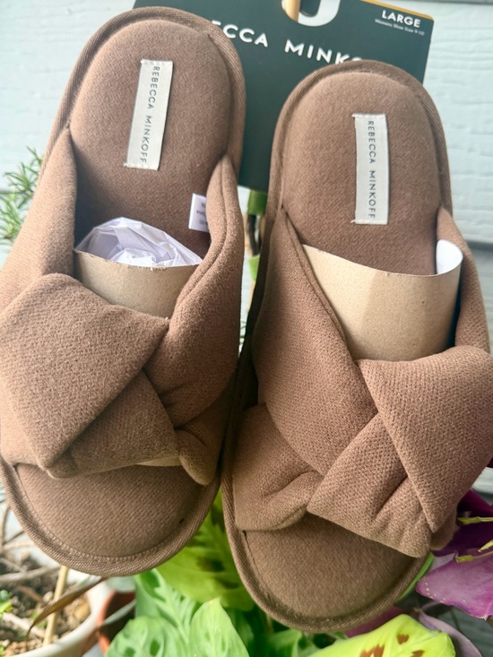Rebecca Minkoff Shoes - REBECCA MINKOFF Knotted Slide Slippers in Brown (L) 9-10